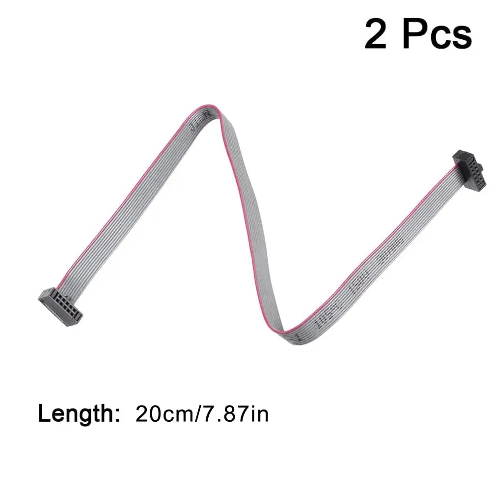 Treedix 1.27mm Pitch IDC Ribbon Cable 200mm (7.87 in) Female to Female, Pack of 2 | JTAG/ISP Connecting SWD Cable - view 5