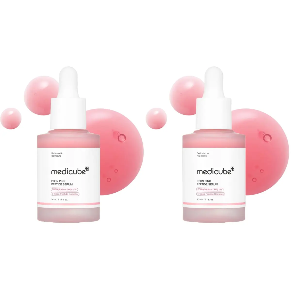 medicube PDRN Pink Peptide Glow Serum 60ml (2.02 Fl Oz) | Salmon DNA & Peptides for Hydration & Firmness - main product image