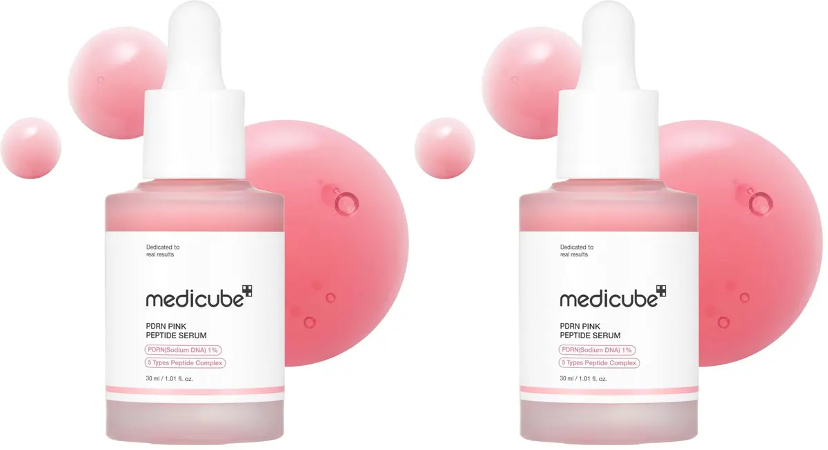 medicube PDRN Pink Peptide Glow Serum 60ml (2.02 Fl Oz) | Salmon DNA & Peptides for Hydration & Firmness - main product image