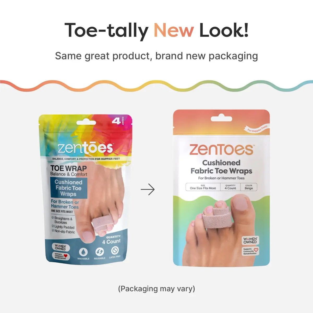ZenToes Hammer Toe Straightener, Broken Toe Splint & Buddy Wraps, 12 Ct (Pack of 3) | FDA Approved Orthopedic Brace for Daily Pain Management - view 9