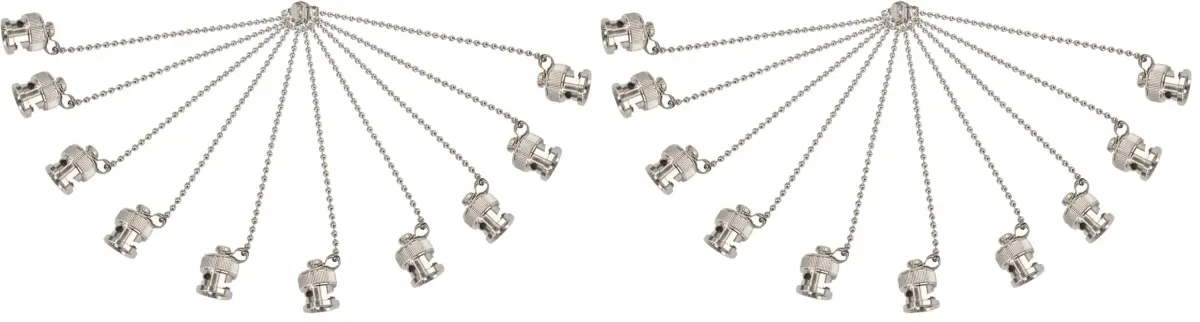 Boobrie BNC Dust Cap Waterproof Protective Cover with Chain - 20 Pack | Protects Female BNC Connectors - main product image