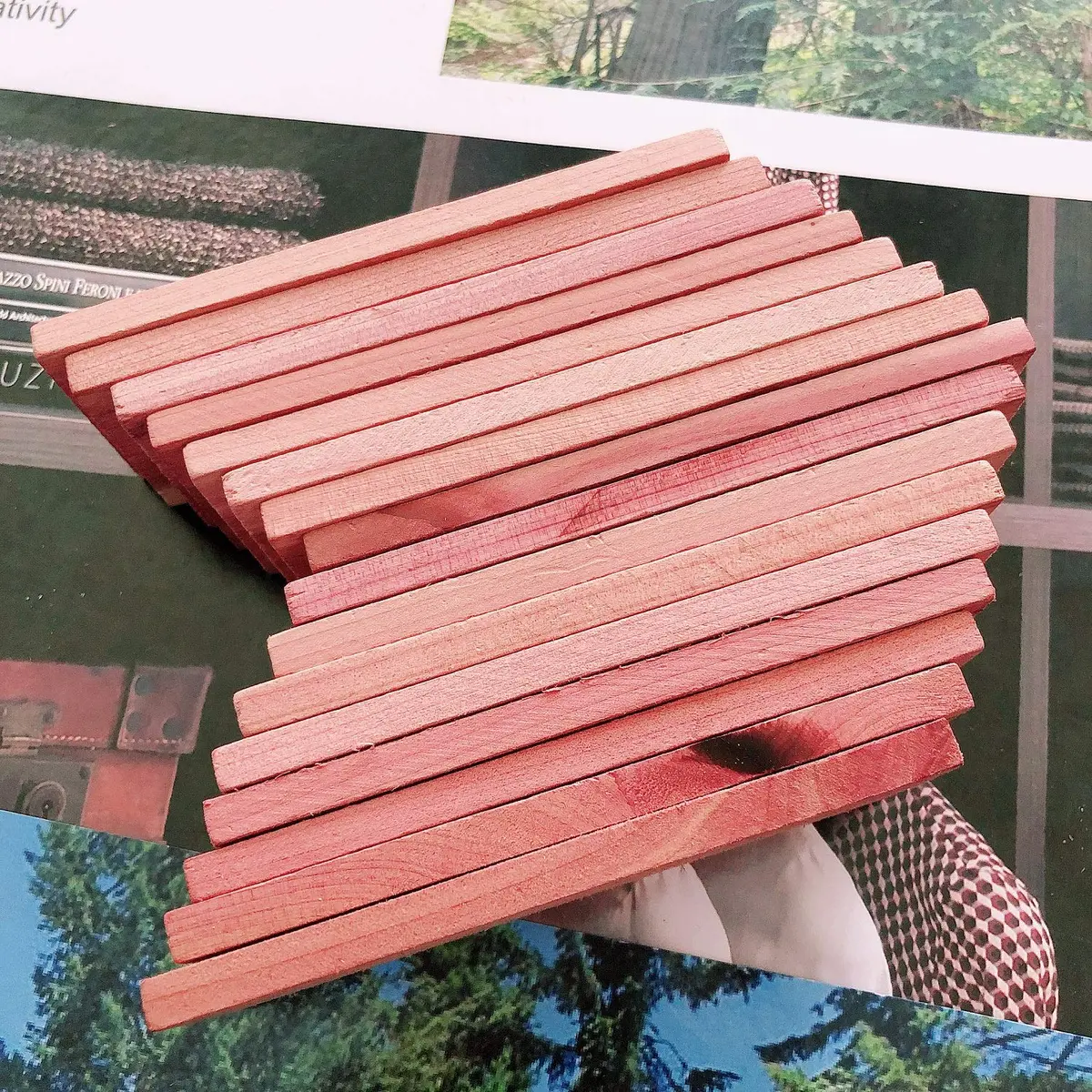 Cedar Space Cedar Balls for Clothes Storage, 50pcs Natural Red Cedar Wood Blocks | Closet & Drawer Moth Protection - view 8