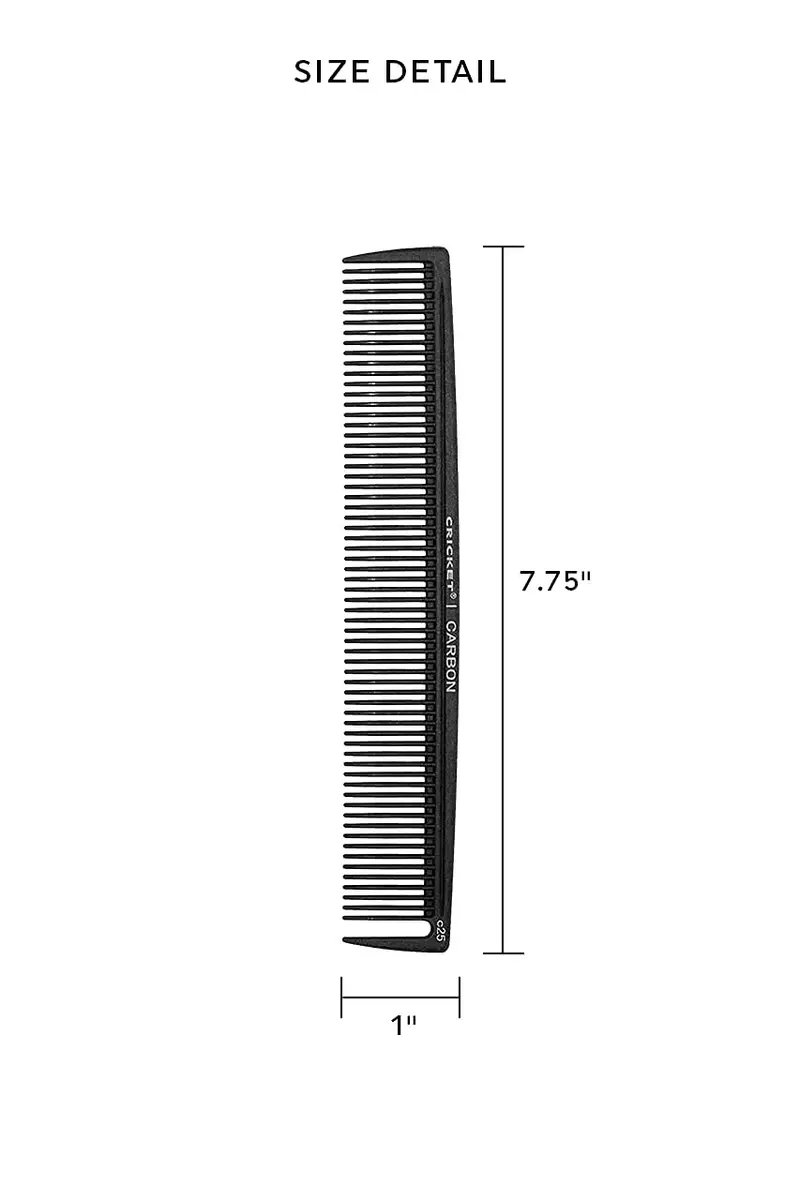 Cricket C25 Professional Hair Stylist Multi-Purpose Carbon Comb - Heat-Resistant Comb for All Hair Types (Pack of 4) - view 2