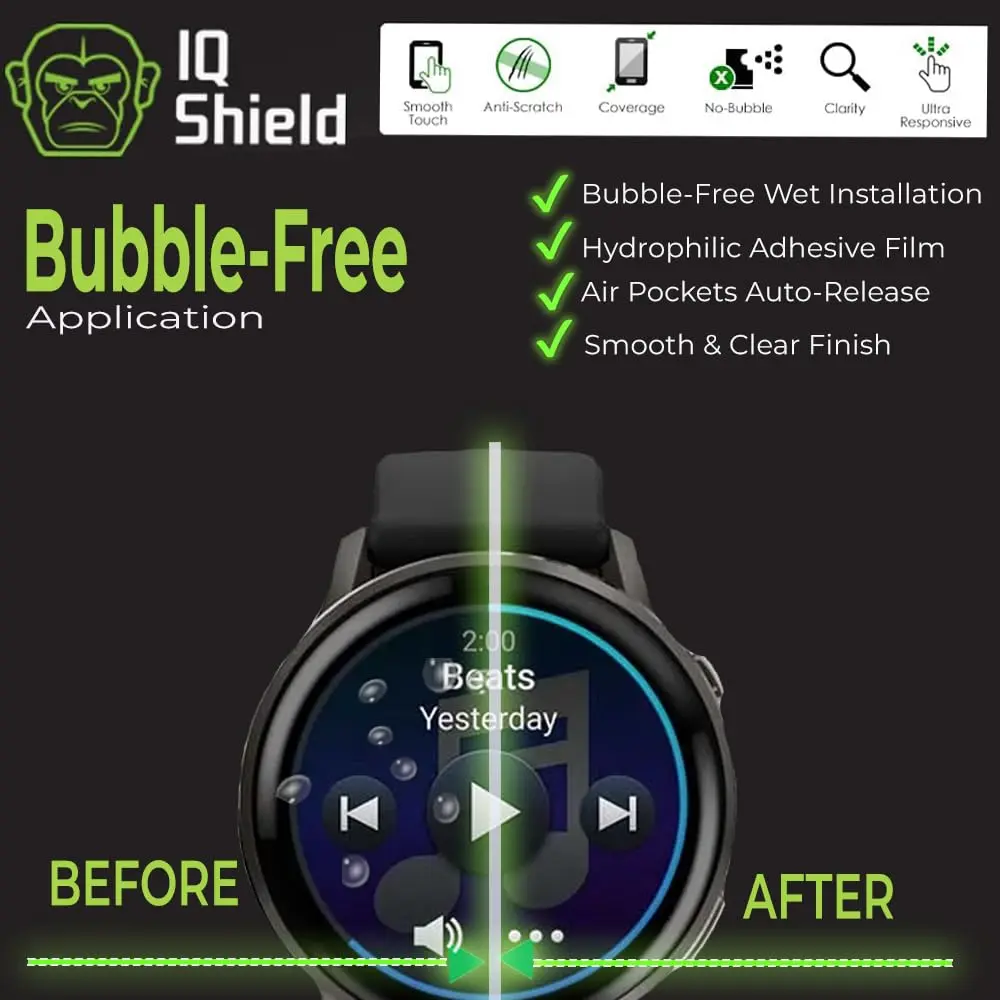 IQShield 12 Pack Screen Protector for Garmin Forerunner 970/570/965 & Venu 4 | Ultra Thin, Anti-Scratch, Bubble-Free - view 3