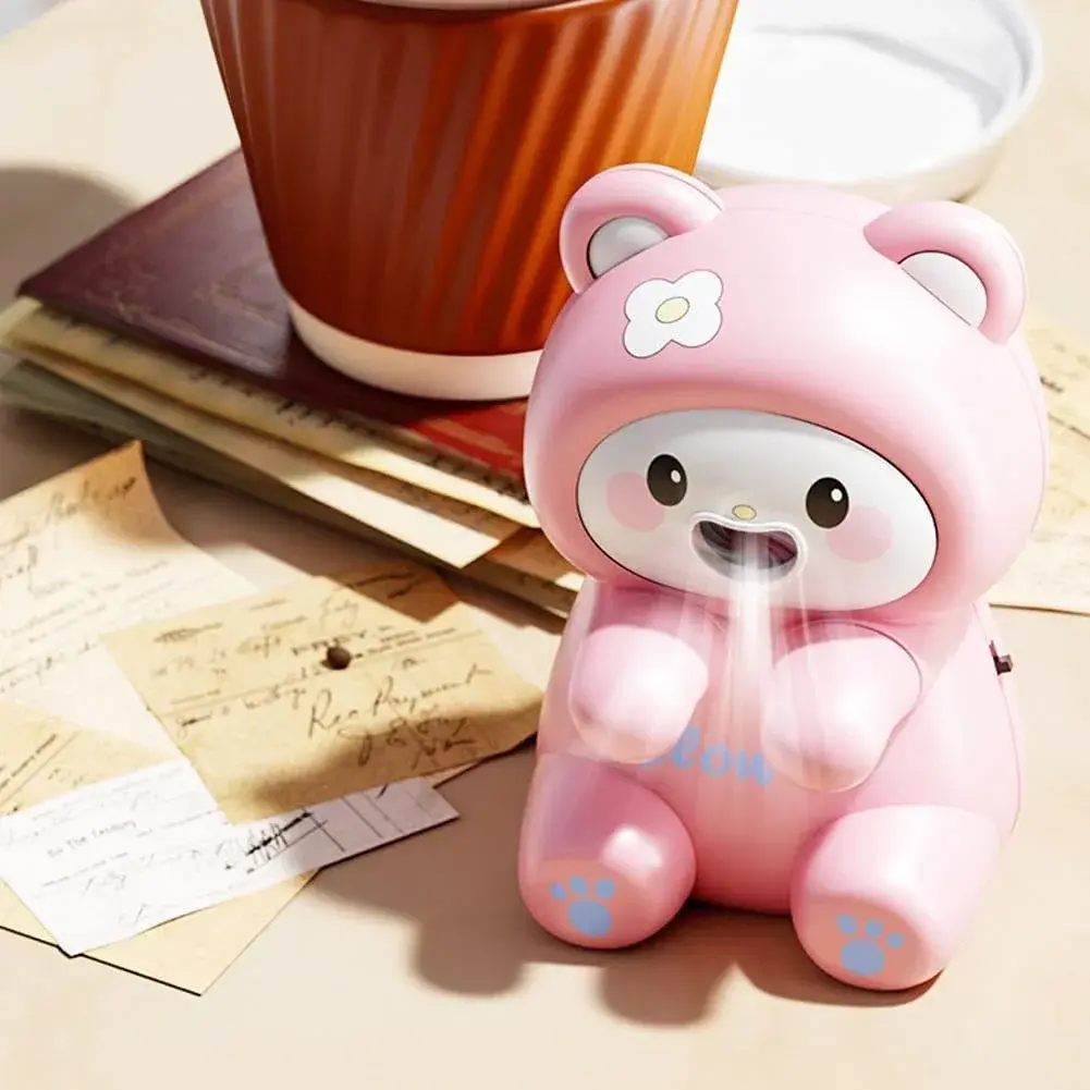 Generic Clip-On Mini Fan for Cup & Bowl, Cute Animal Design, USB-C Rechargeable | 8.5cm (3.35") Cooling Blower - view 9