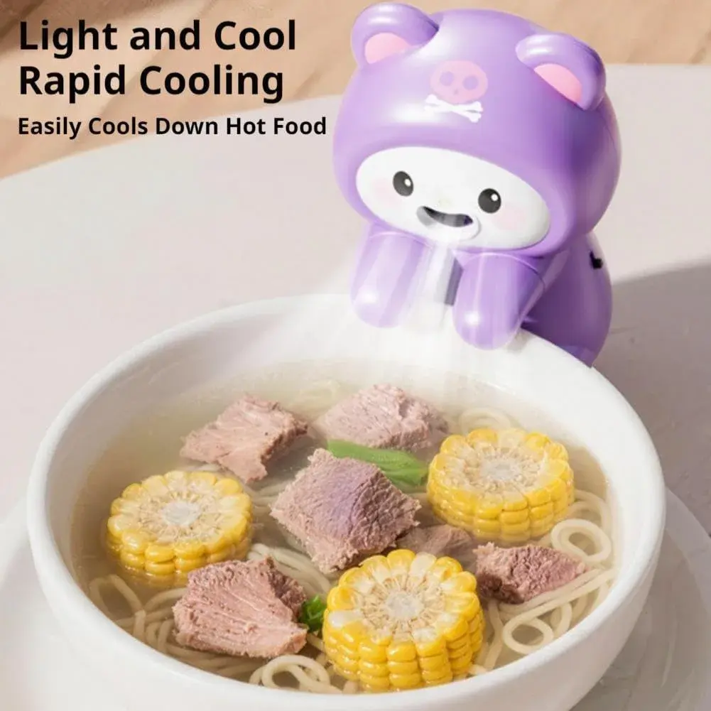 Generic Cute Frog Mini Fan for Cup & Bowl | USB-C Rechargeable, Clip-On Design (1 Pc) - view 4