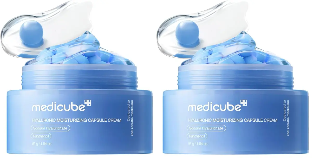 medicube Hyaluronic Acid Capsule Cream 3.88 ml (1.94 Fl Oz) Pack of 2 | 120H Lasting Hydration & Barrier Care - main product image
