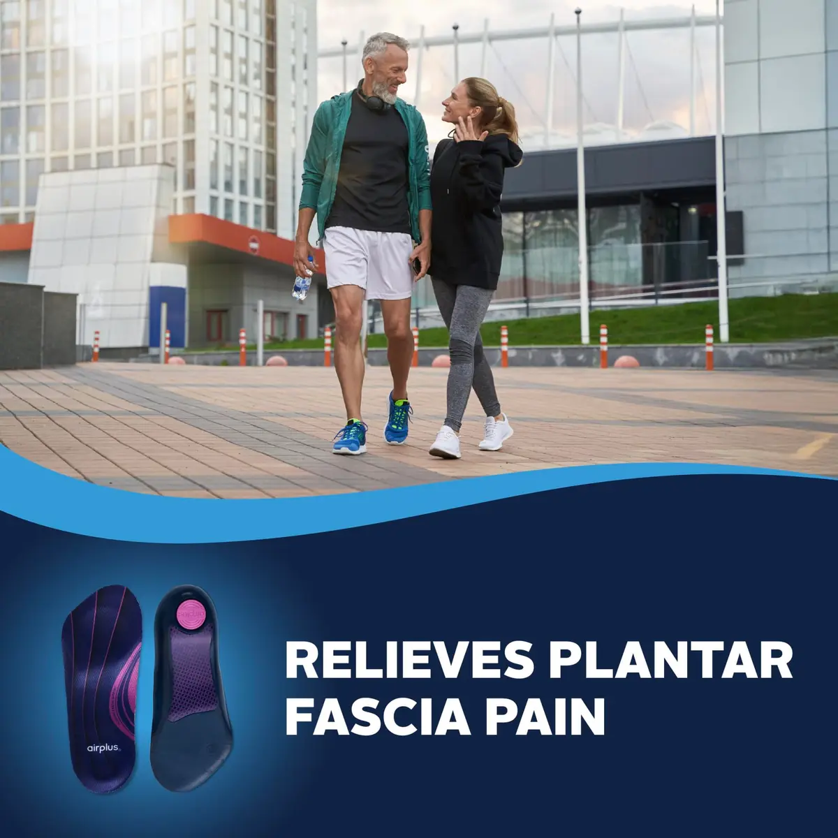 Airplus Plantar Fasciitis Orthotic 3/4 Length Shoe Insoles Men's 7-12 (Pack of 12) | APMA Certified Arch Support - view 3
