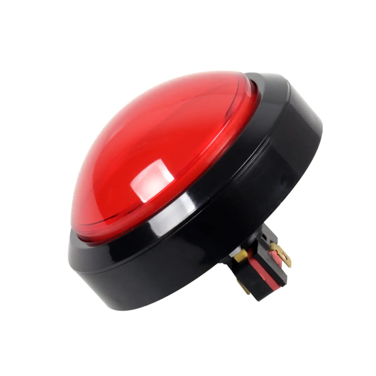 EG STARTS 100mm Big Dome LED Arcade Buttons (Pack of 2) | Red, DC 12V, Illuminated Push Button for DIY Games - view 2