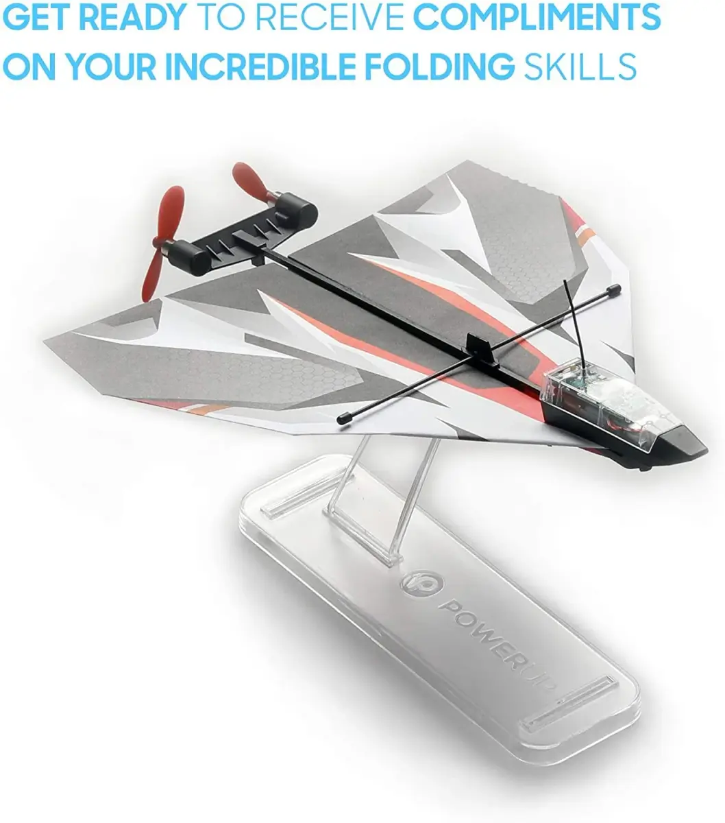 POWERUP Paper Airplane Templates (Pack of 2) | 12 Designs with Waterproof & Tear-Proof DuPont Tyvek Sheets | Includes Display Stand - view 6