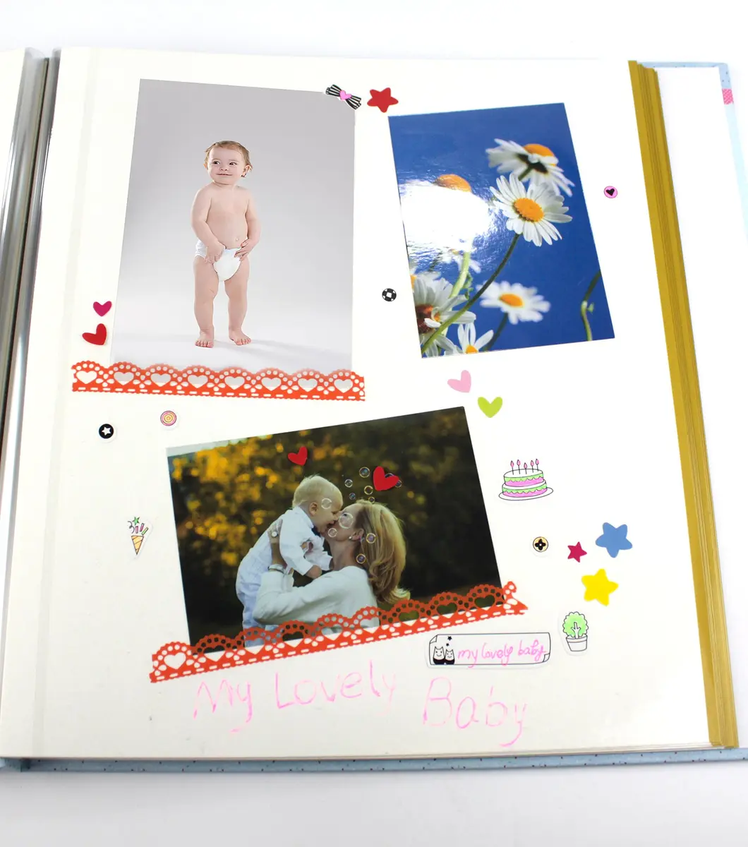 Zoview Self-Adhesive Photo Album Pack of 2 | Holds 3x5 to 8x10 Photos, Black Leather Cover - view 6