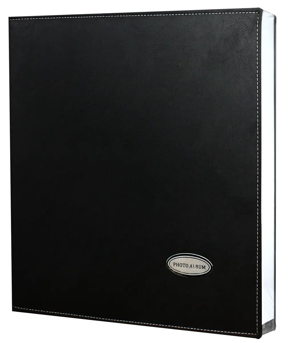Zoview Self-Adhesive Photo Album Pack of 2 | Holds 3x5 to 8x10 Photos, Black Leather Cover - view 2