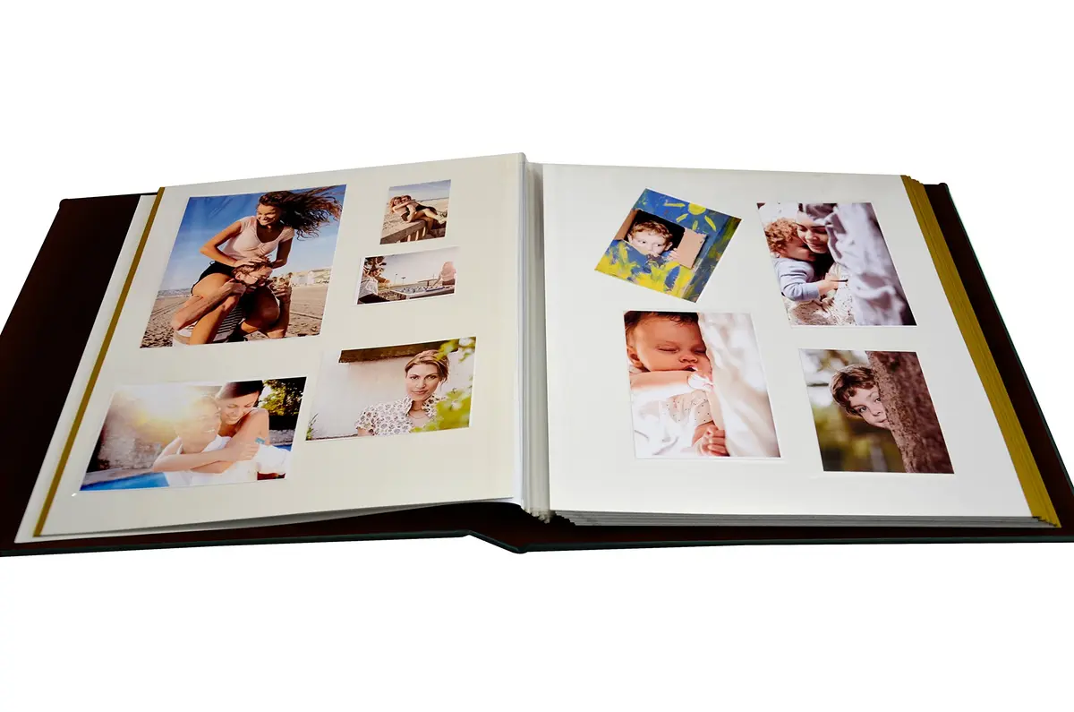 Zoview Self-Adhesive Photo Album Pack of 2 | Holds 3x5 to 8x10 Photos, Black Leather Cover - view 3