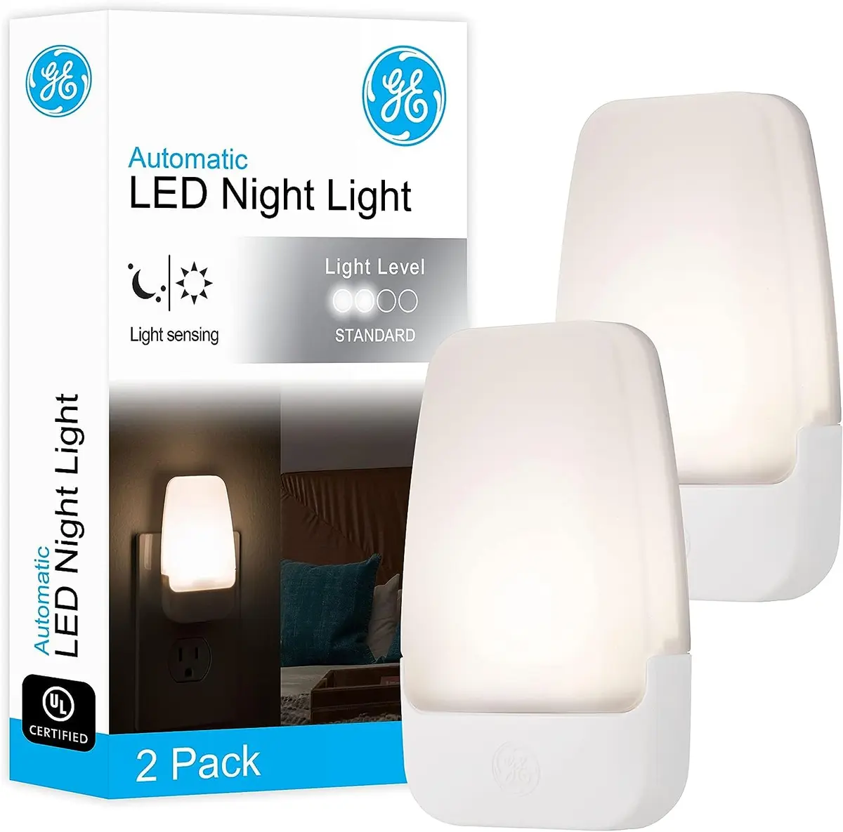 GE Plug-in Night Light with Dusk to Dawn Sensor, 16 Pack (Warm White) | Automatic Indoor Lighting - view 9