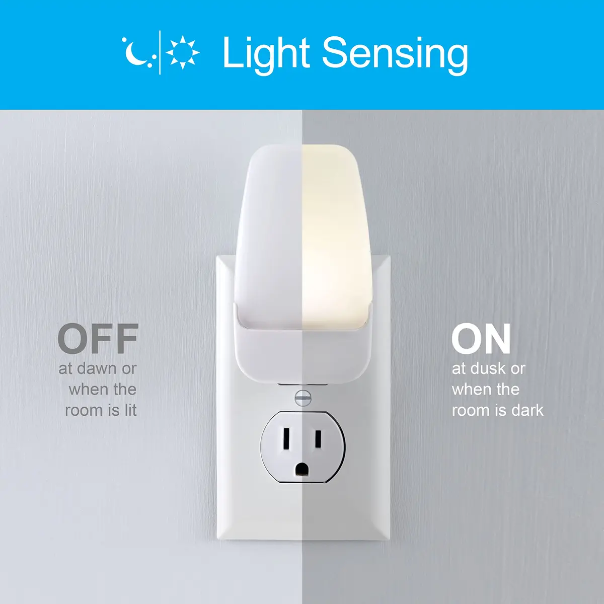 GE Plug-in Night Light with Dusk to Dawn Sensor, 16 Pack (Warm White) | Automatic Indoor Lighting - view 2