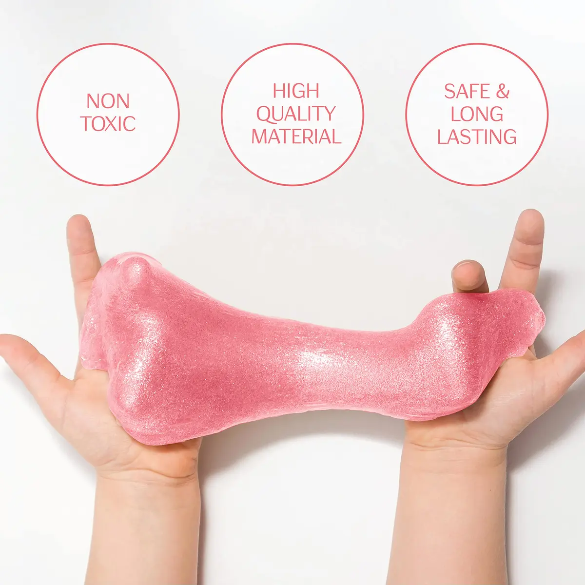 Goody Putty Pink Toy Slime Set | 12 Tins (355ml / 1.1lb) | Non-Toxic, Glow-in-the-Dark, Color-Changing - view 8