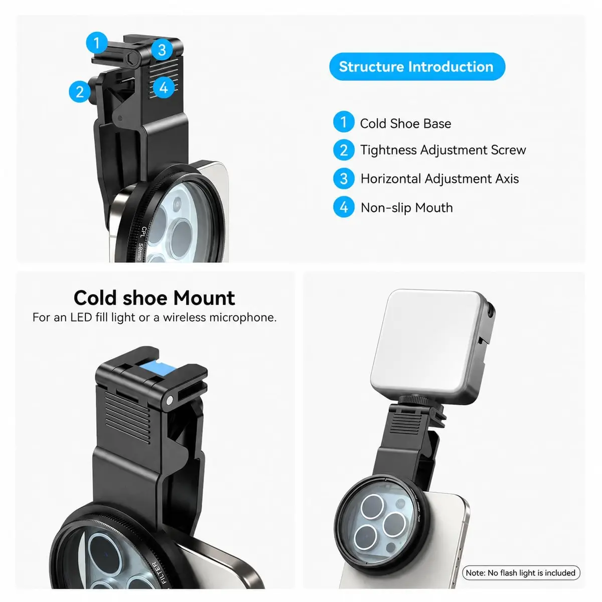 APEXEL 58mm CPL Filter for iPhone & DSLR | HD Circular Polarizer for Mobile & Camera - view 5