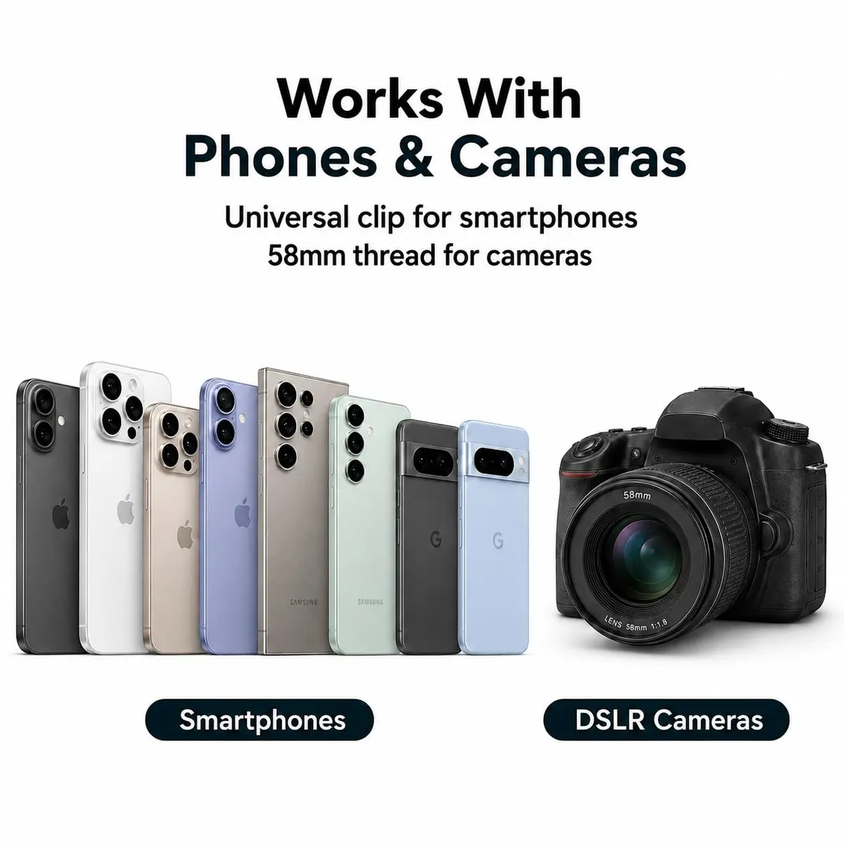 APEXEL 58mm CPL Filter for iPhone & DSLR | HD Circular Polarizer for Mobile & Camera - view 8