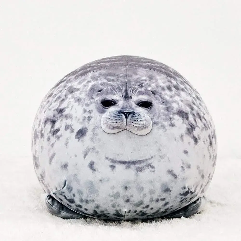 MerryXD Chubby Blob Seal Pillow, Stuffed Cotton Plush Animal Toy, 33 cm (13 in) (Pack of 2) | BPA-Free, ASTM-Tested - view 4