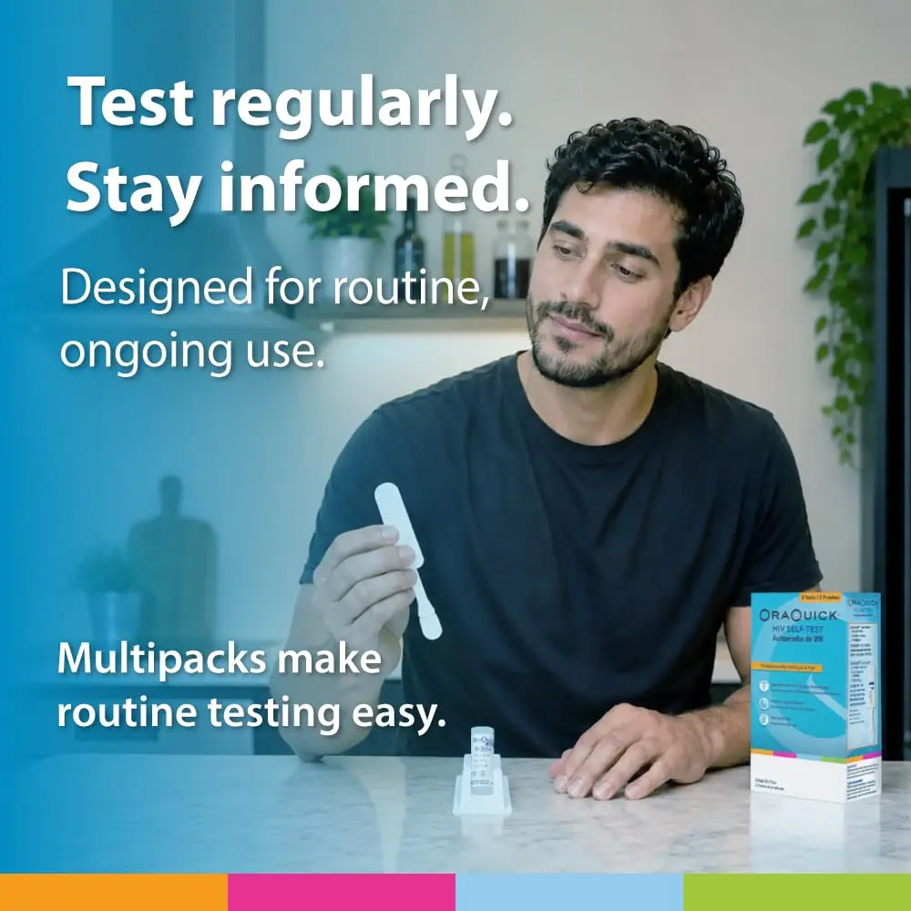 OraQuick HIV Self-Test, Oral Fluid, 2 Ct | Rapid, 20 Min, FDA-Approved, At-Home HIV Test Kit for 14+ - view 6