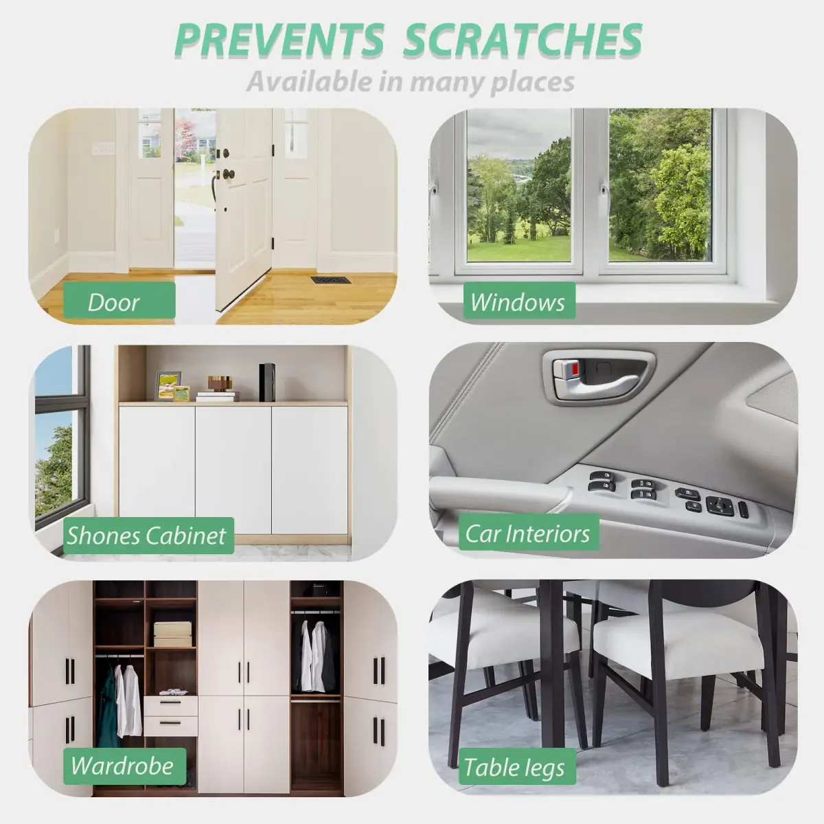 CHUANGSEED Clear Pet Door Protector 216" x 8.2" (Pack of 2) | Stops Dog & Cat Scratching - view 5