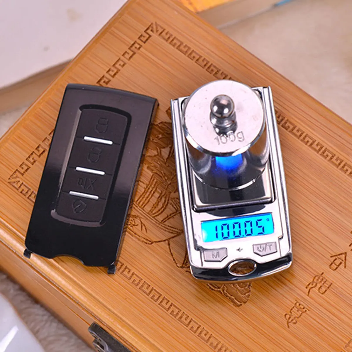 YOVECATHOU Mini Car Key LCD Digital Balance 0.01g-200g | Precise Jewelry & Food Scale (Pack of 2) - view 4
