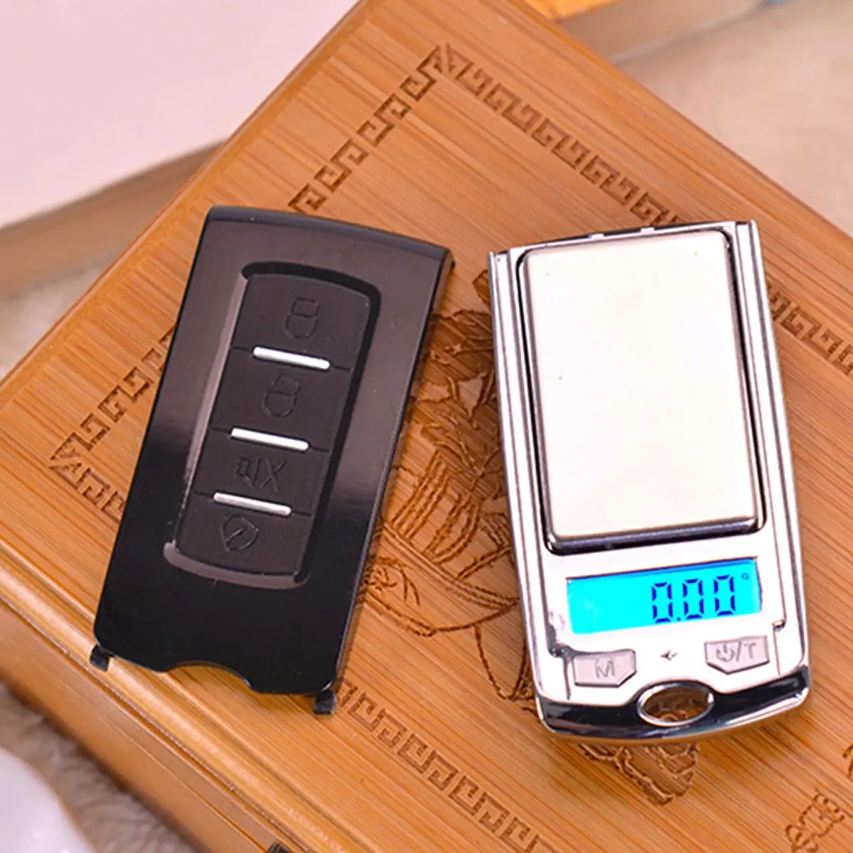YOVECATHOU Mini Car Key LCD Digital Balance 0.01g-200g | Precise Jewelry & Food Scale (Pack of 2) - view 5