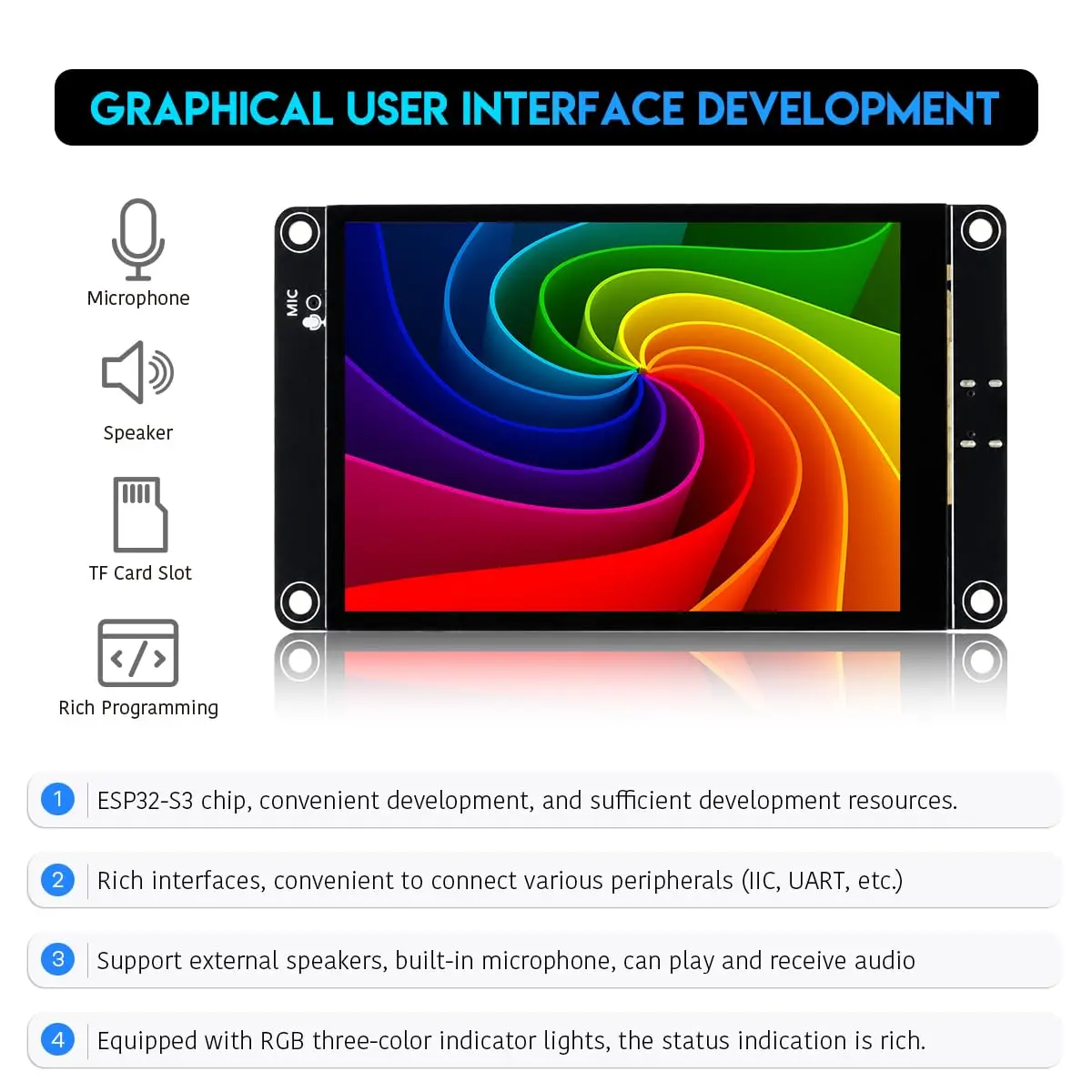 Hosyond ESP32-S3 Touchscreen Module 4.0" 240x320 IPS LCD Capacitive Touch - view 3