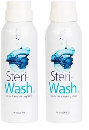 Steri-Wash Aftercare Piercing Spray 177ml (6 Fl Oz) | Gentle Saline Solution for Piercing Healing - view 2