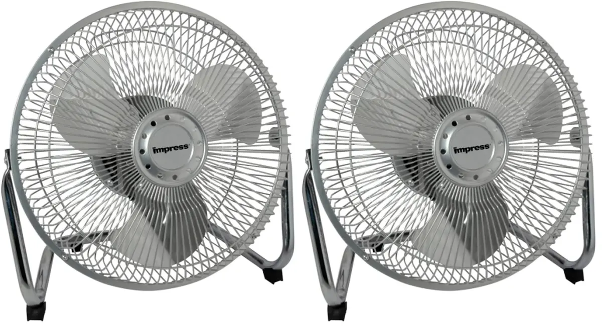 Better Chef 9-Inch Diameter High-Velocity Fan Pack of 2 | Ultra Quiet, 360° Tilt, Corrosion Resistant Blades - main product image