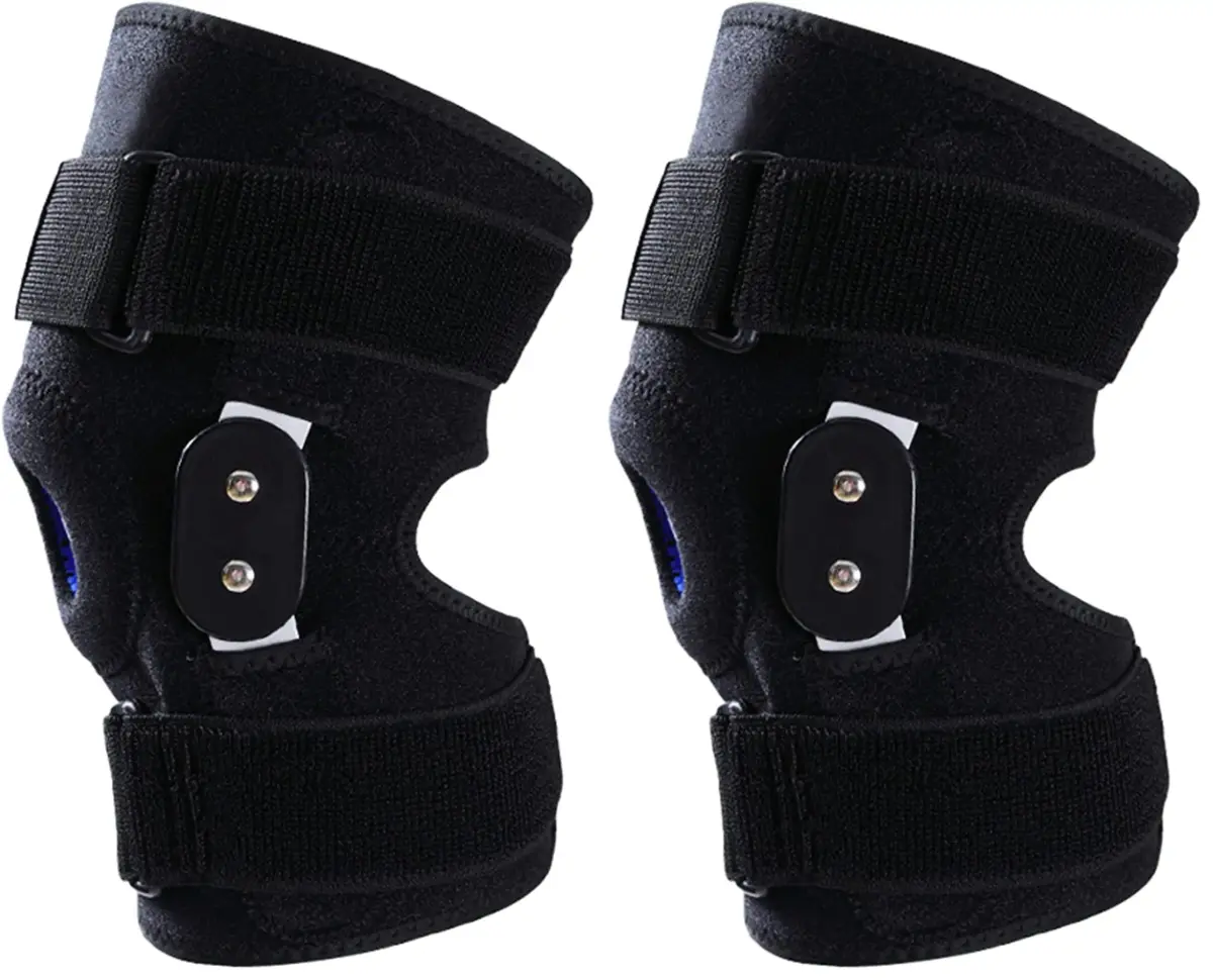 GONAIREY Decompression Knee Brace with Steel Plate Support & Silicone Gasket, Adjustable Compression Band, Pack of 2 | Stable Support for ACL, Arthritis, Meniscus Tear, Tendinitis Pain - main product image