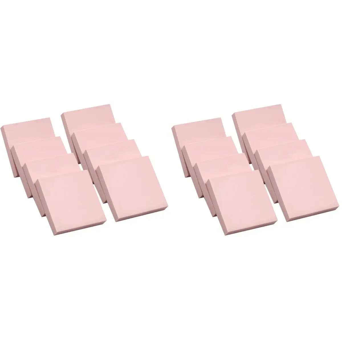 XoreArt Pink Rubber Carving Blocks 2"x2" (16-Pack) | Soft Rubber Crafts for Stamp Making - main product image