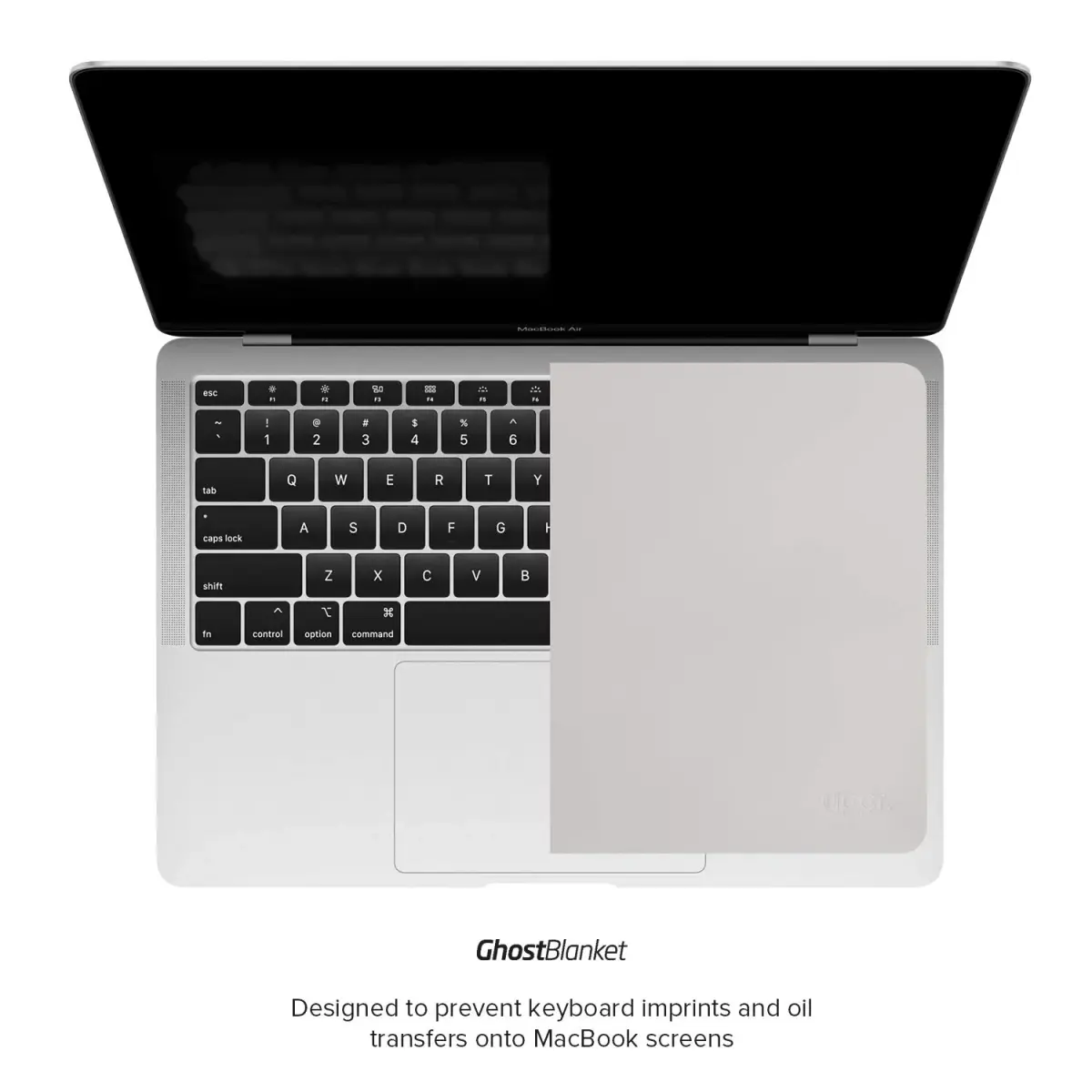 UPPERCASE GhostBlanket Screen Keyboard Imprint Protection Microfiber Liner and Cleaning Cloth 13"/14"/15" MacBook Pro/Air/Neo (Pack of 2) - view 4