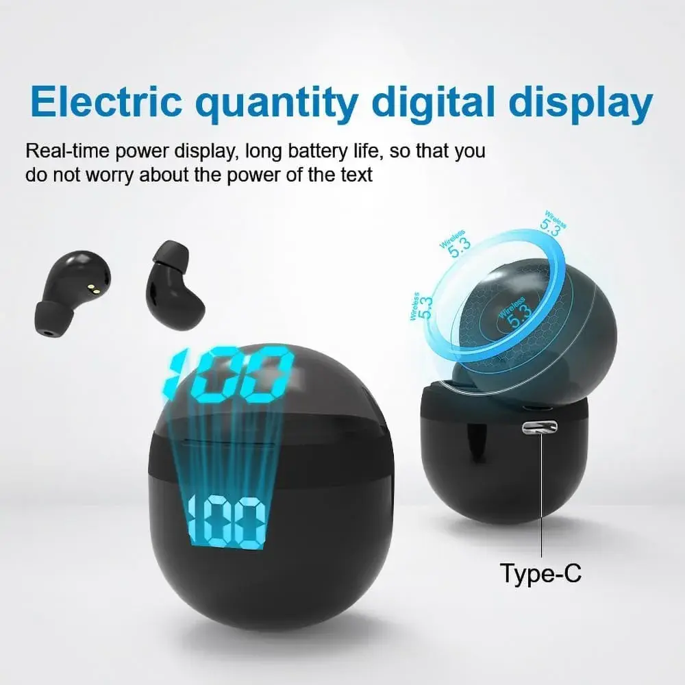 YXYKODM Invisible Mini Wireless Bluetooth Earbuds Tiny IPX6 Waterproof Sleep Stereo | HiFi Sound for Work & Study - view 7