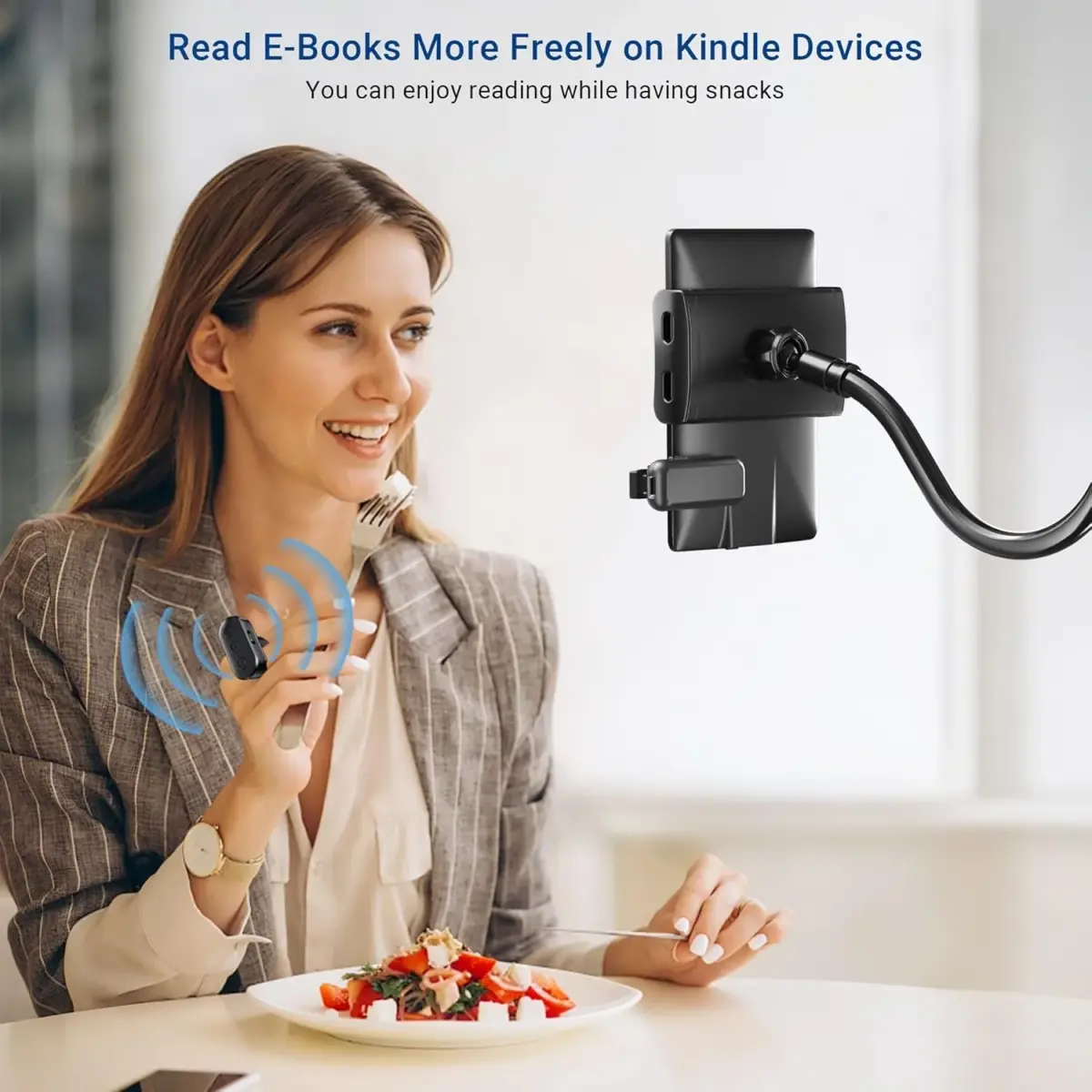 Locthal Black Ring Remote Control Page Turner for Kindle Paperwhite/Fire HD Tablet | Hands-Free Reading Accessory - view 6