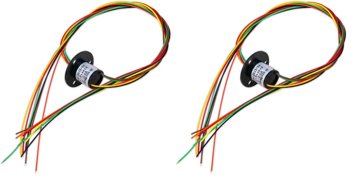 Comidox 6-Circuit Capsule Electrical Slip Ring 12.5mm OD x 15mm L | 2A per Circuit, 300 RPM, 240V AC/DC - main product image