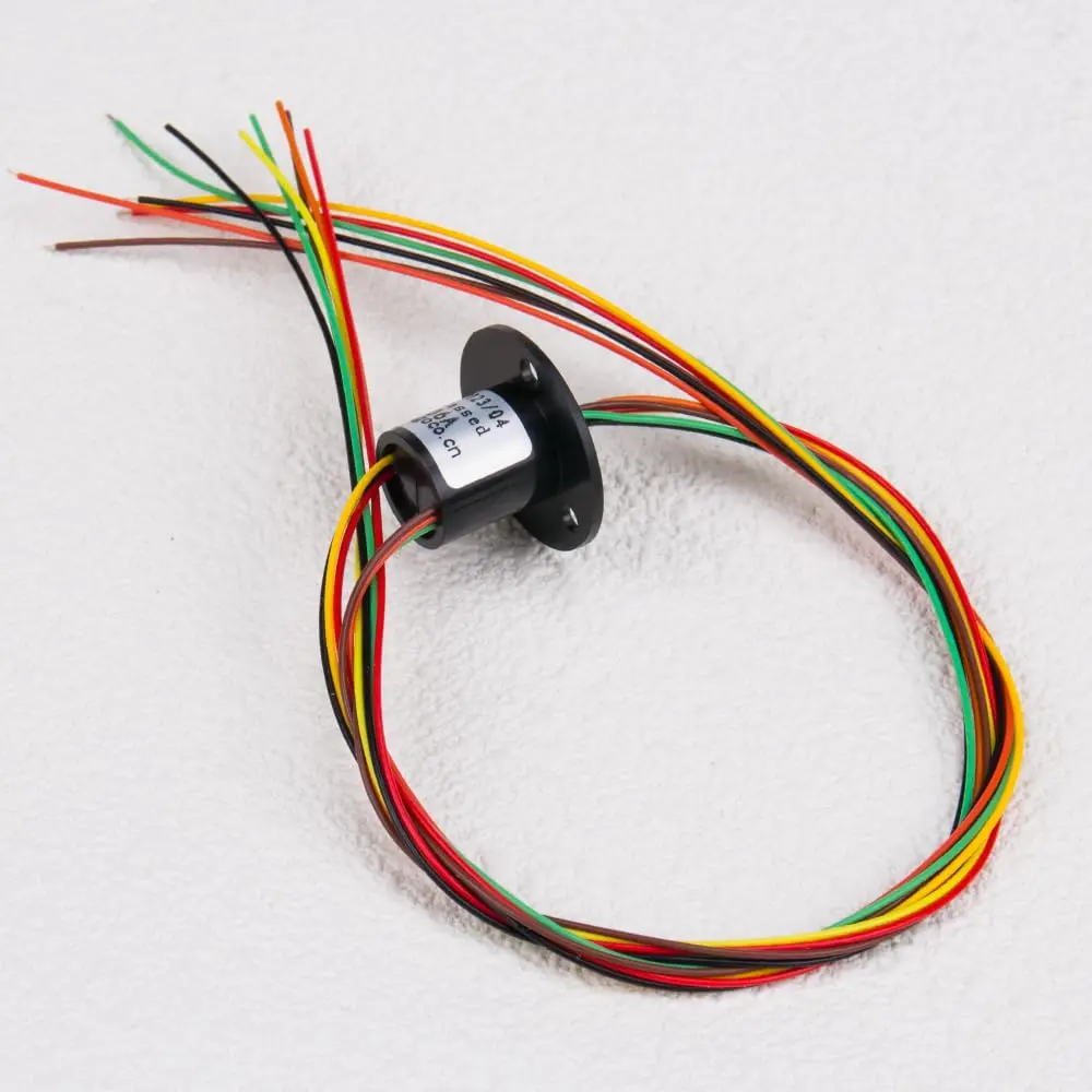 Comidox 6-Circuit Capsule Electrical Slip Ring 12.5mm OD x 15mm L | 2A per Circuit, 300 RPM, 240V AC/DC - view 3
