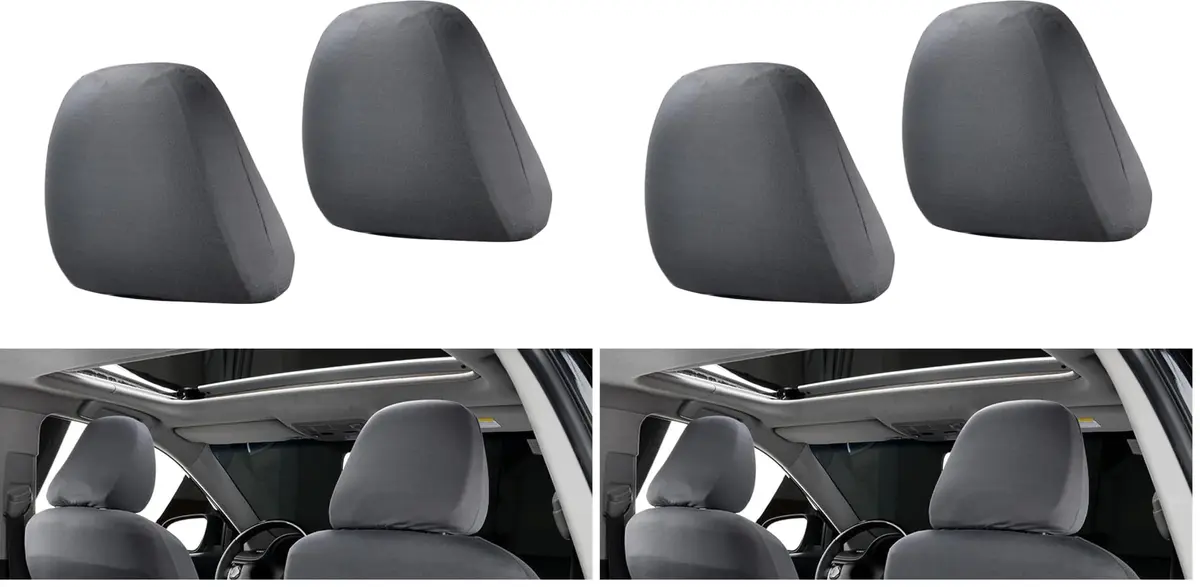 Crynod Car Seat Headrest Cover 9" x 10.6" | Breathable, Reusable, Fully Surrounded (70-120 chars) - main product image