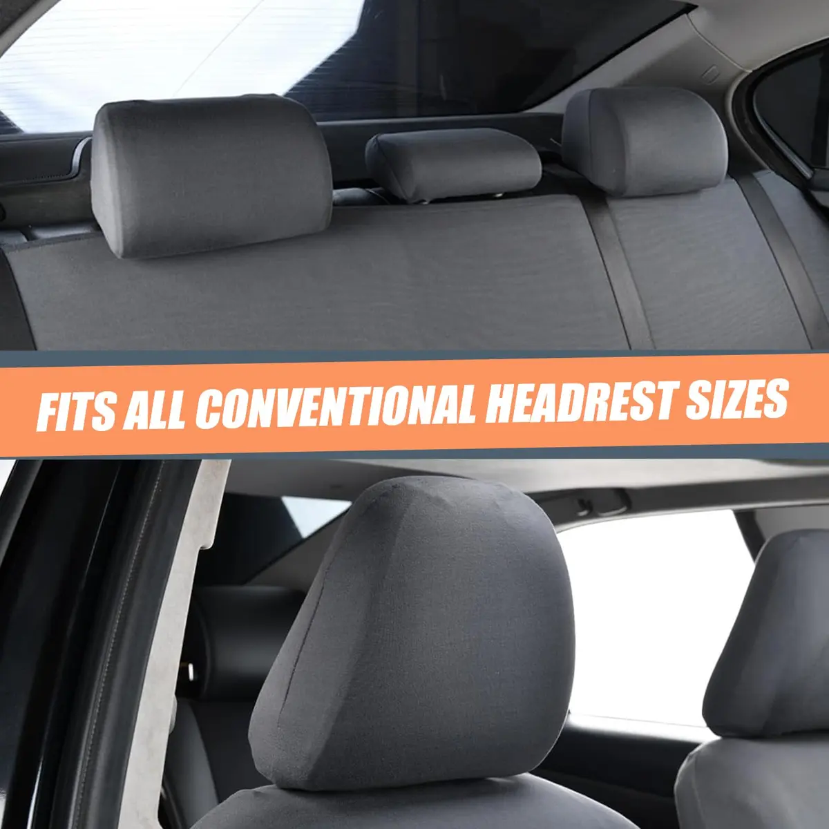 Crynod Car Seat Headrest Cover 9" x 10.6" | Breathable, Reusable, Fully Surrounded (70-120 chars) - view 2