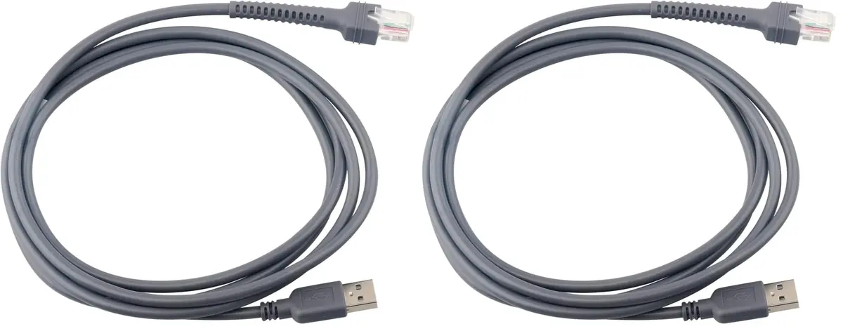 Sumicor USB Barcode Scanner Cable for Zebra & Motorola LS2208 LS3008 LS9208 (2m/6.56ft) Pack of 2 - main product image