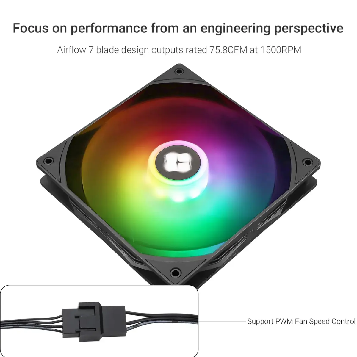 Thermalright TL-C14C-S 140mm PWM Case Fan 2-Pack | 1500RPM Quiet Cooling - view 3