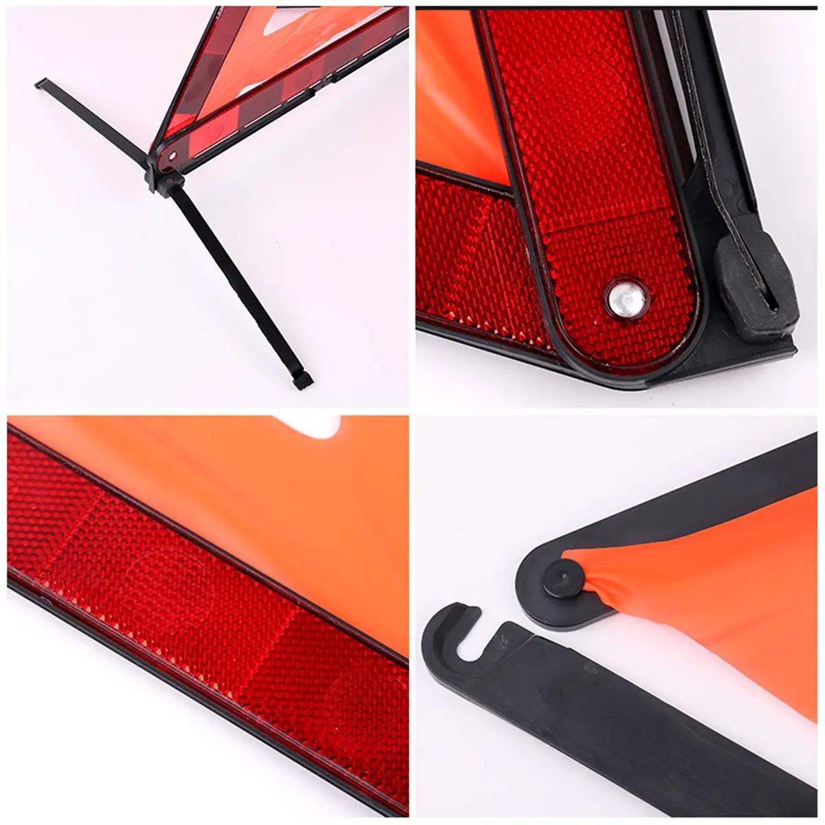 KAFEEK Reflective Warning Triangles for Vehicles, 6-Pack | Emergency Roadside Safety Kits - view 5