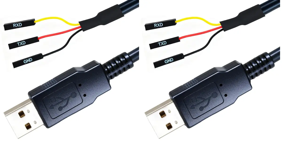 NITOMTYU 6 Feet USB to TTL-232R-RPI 3.3V Adapter Cable | FT232 USB to TTL Serial UART, 2 Pack - main product image