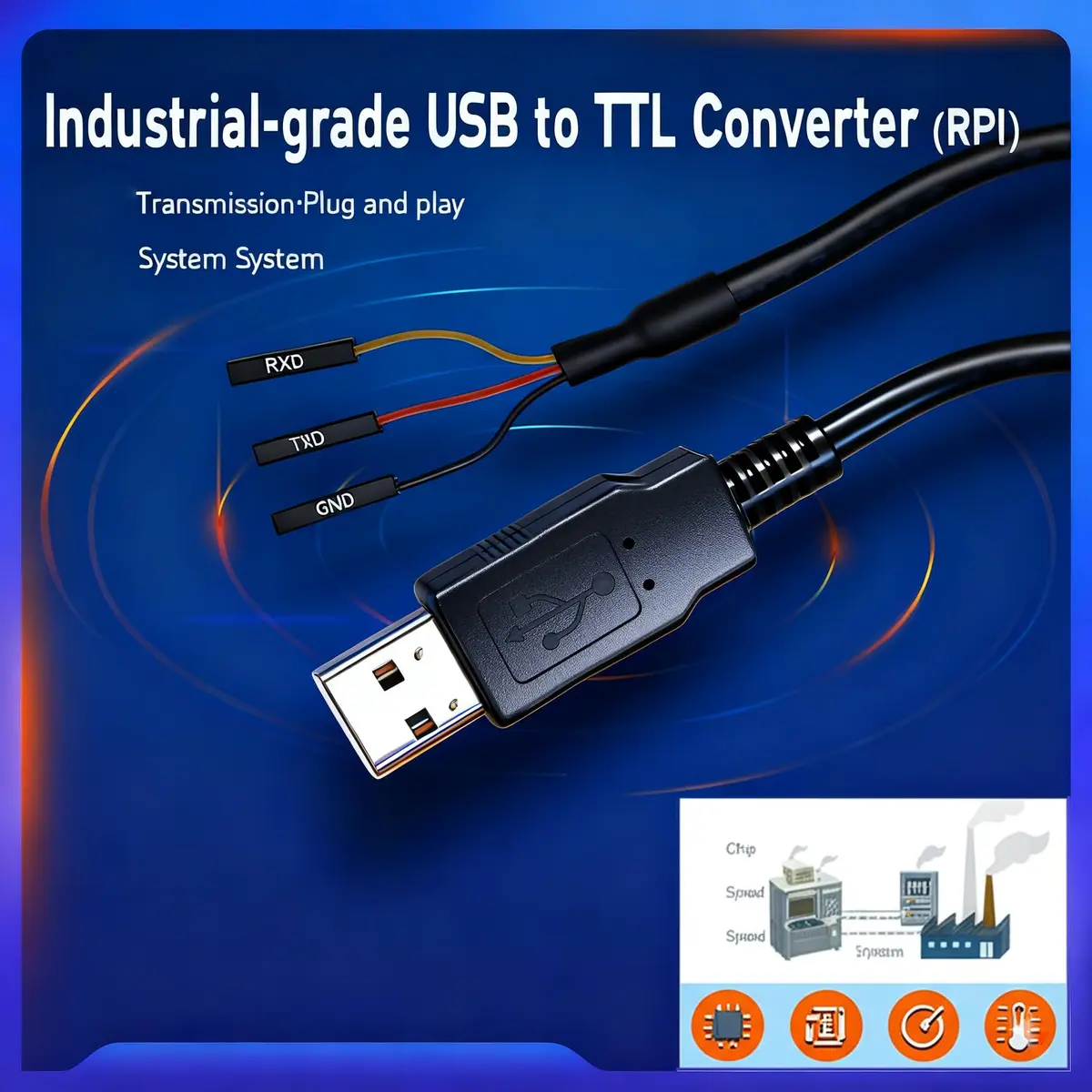 NITOMTYU 6 Feet USB to TTL-232R-RPI 3.3V Adapter Cable | FT232 USB to TTL Serial UART, 2 Pack - view 7