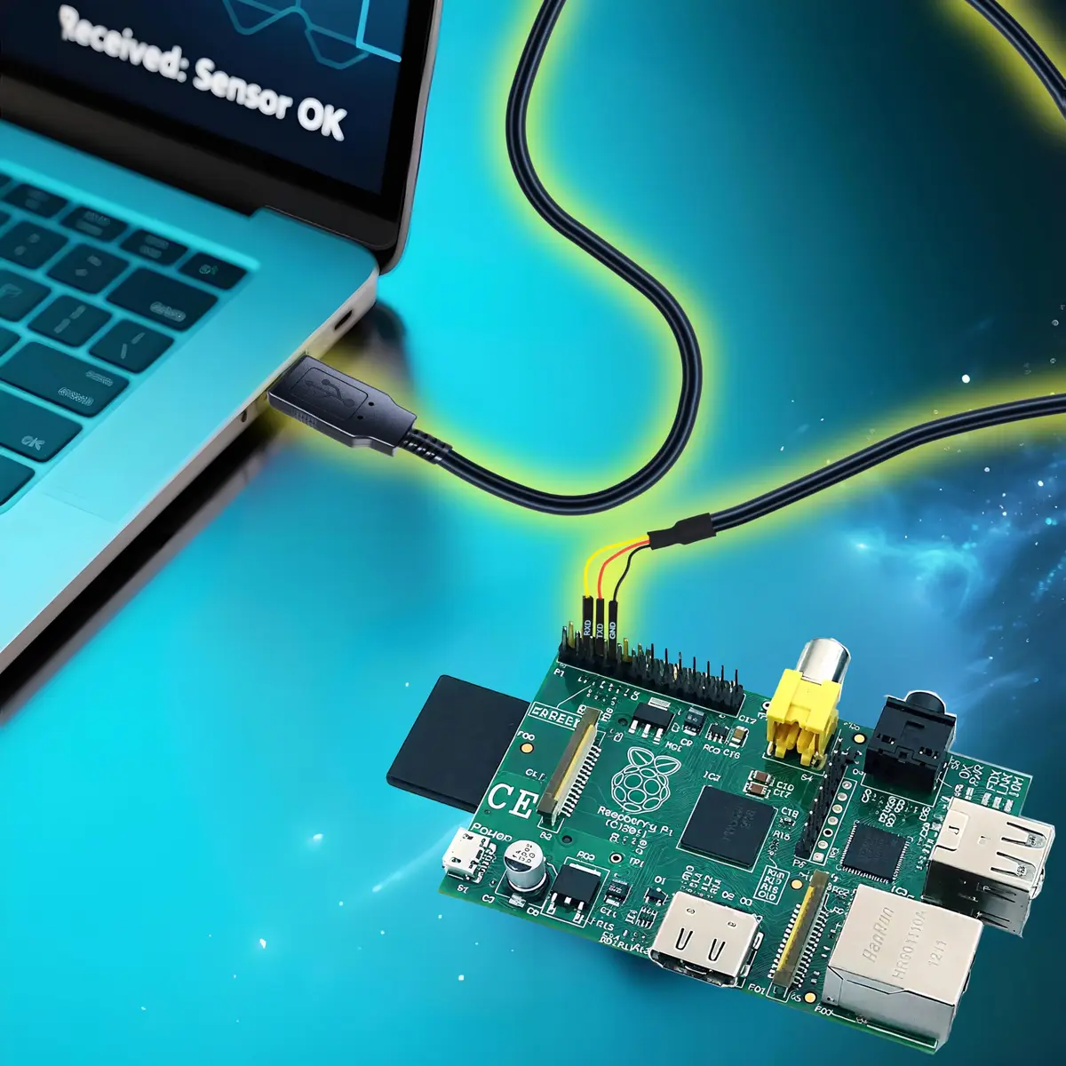 NITOMTYU 6 Feet USB to TTL-232R-RPI 3.3V Adapter Cable | FT232 USB to TTL Serial UART, 2 Pack - view 2
