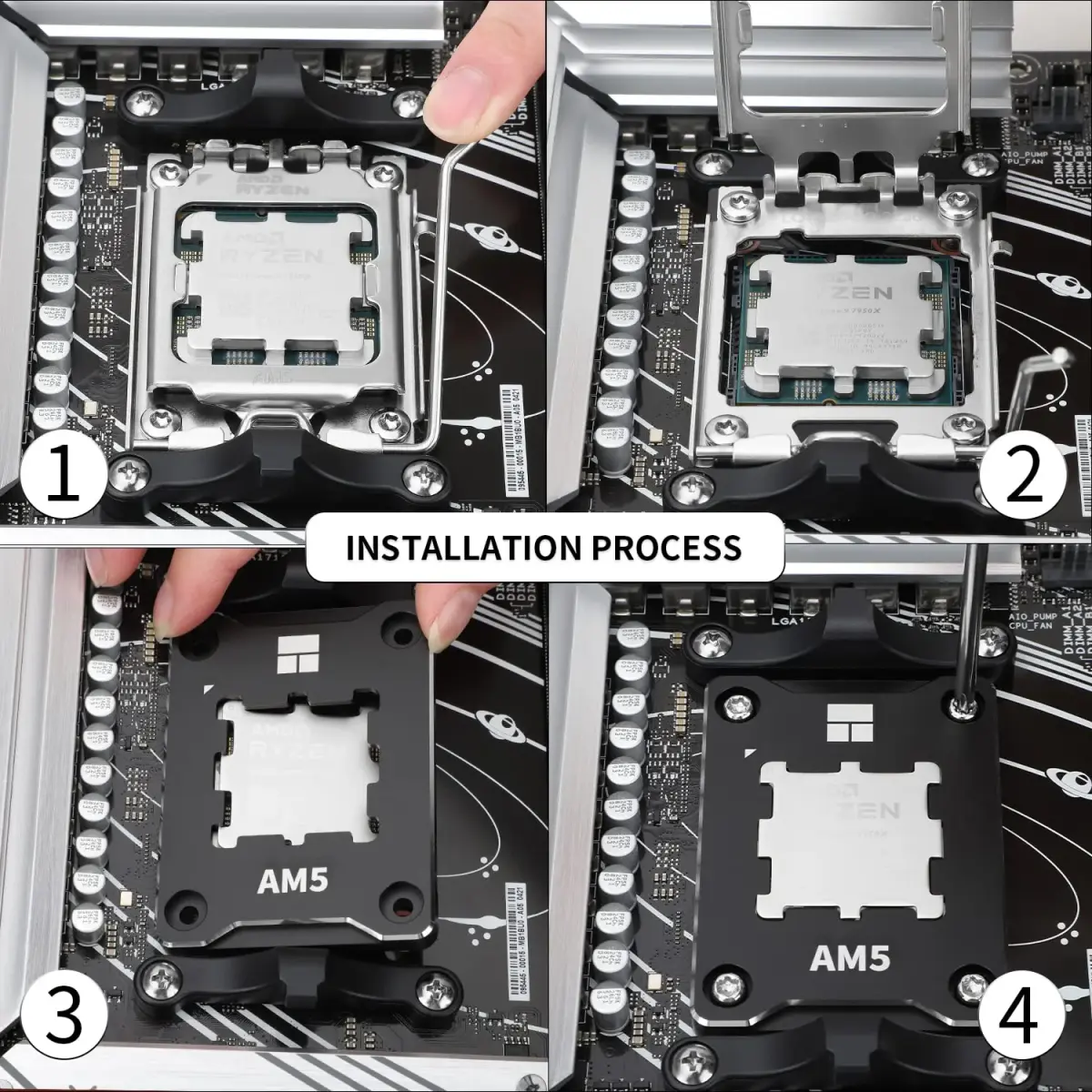 Thermalright ASF-Black AM5 CPU Holder Pack of 2 | Corrective Anti-Bending Fixing Frame - view 6