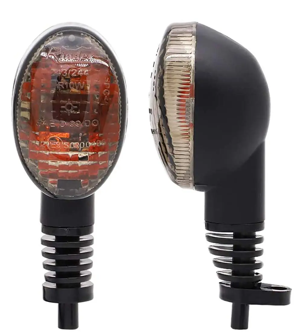 motoparty Motorcycle Turn Signals for Kawasaki EX250R Ninja 250R | Durable Smoke Shell, Easy Install - main product image