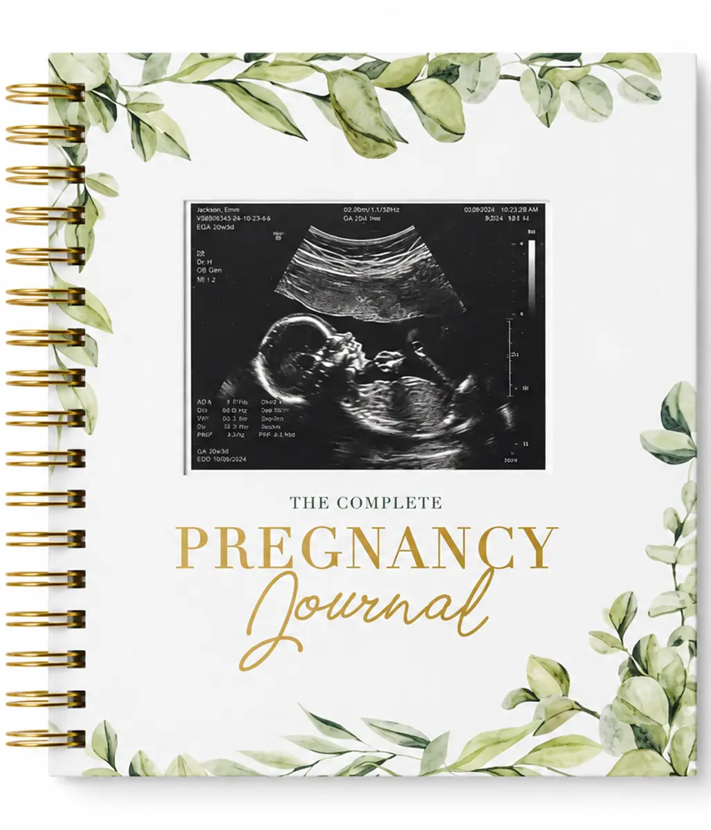 Bibi & Beau Keepsake Pregnancy Book & Journals - 250 Pages | Floral - Complete Milestone Journey - main product image