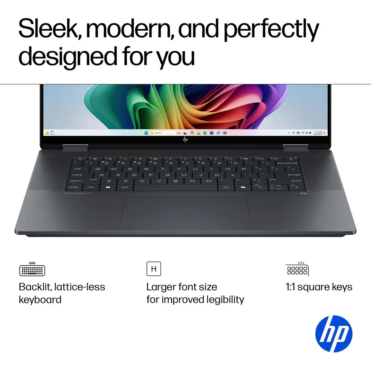 HP OmniBook X Flip 2-in-1 Laptop 16GB LPDDR5 RAM 1TB SSD | AI-Accelerated Creativity & Versatility - view 3