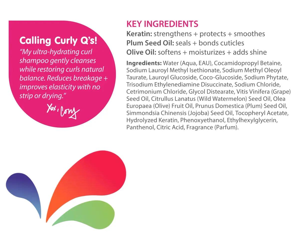 SO COZY Curl Shampoo for Kids Hair | Ultra-Hydrating Cleanser 311ml (10.5 Fl Oz) | Keratin, Plum Seed Oil, Olive Oil - view 7